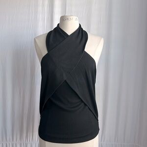Kerrently x The Drop cross wrap top